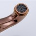 MLMH Jade Brass Three-hole Faucet Hot And Cold Split Antique Wash Basin Mixing Valve Rose Gold Water Faucet - B07F7V2CZ5